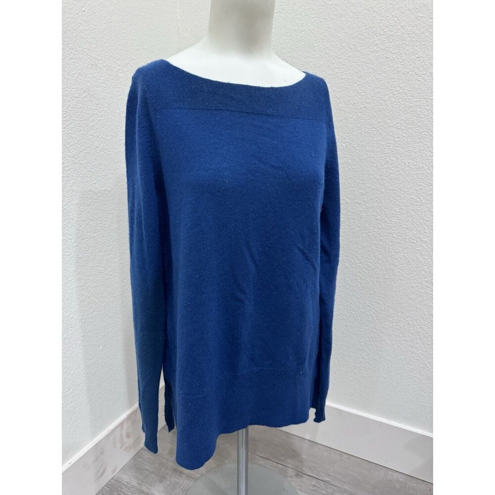 adrienne vittadini 100% cashmere sweater Large Blue Old Money Vintage